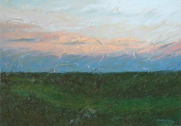 FIELD IN THE EVENING - Flora Raducan - Click to enlarge