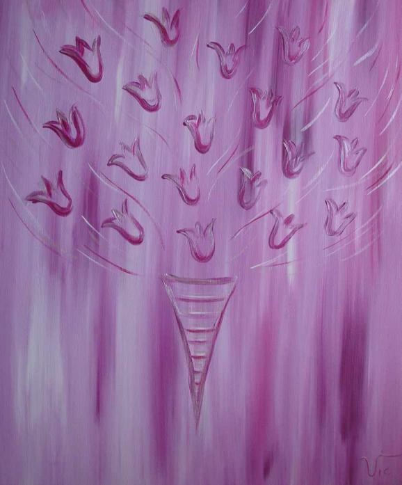 Pink and pearl tulips - Vic - Cliquer pour afficher en grand
