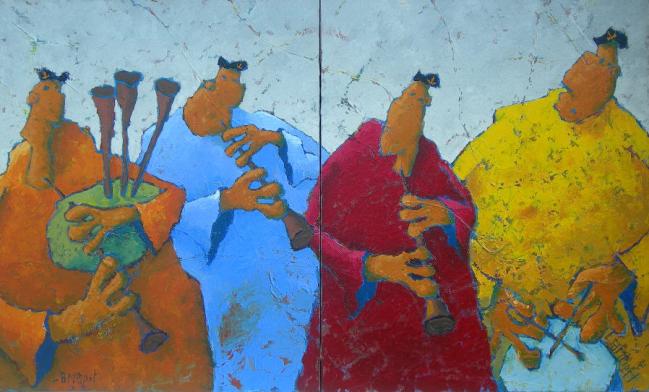 quatre musiciens - Lambert Alexandre - Cliquer pour afficher en grand