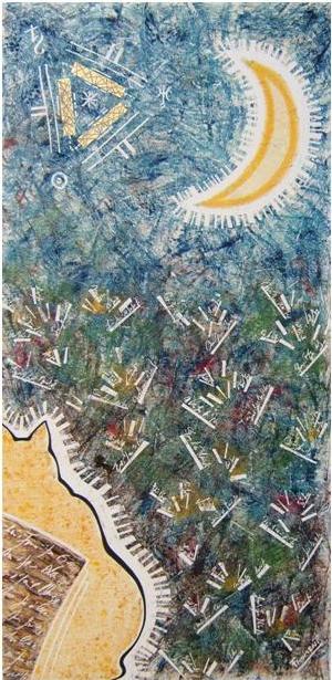 A/ Chat de lune - Nathalie Froment