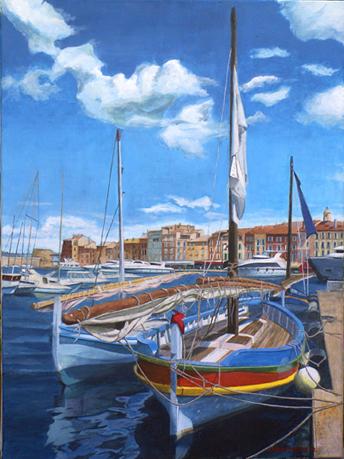 Vieilles barques à St-Tropez - Jean-Louis Barthelemy