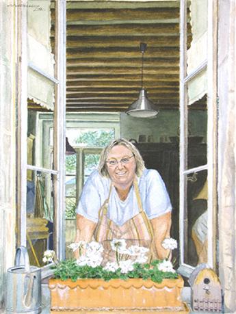 Christine à sa fenêtre - Jean-Louis Barthelemy