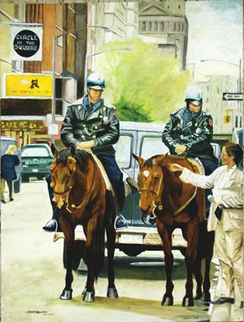 Policiers à cheval, N.Y.C. - Jean-Louis Barthelemy