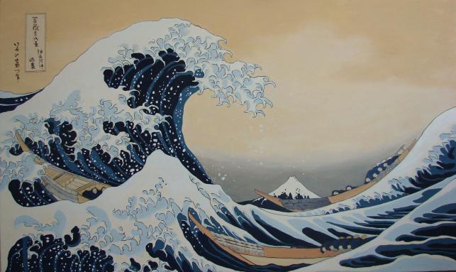 THE BIG WAVE -Hokusai- - Pintilie Andreea Iulia - Click to enlarge