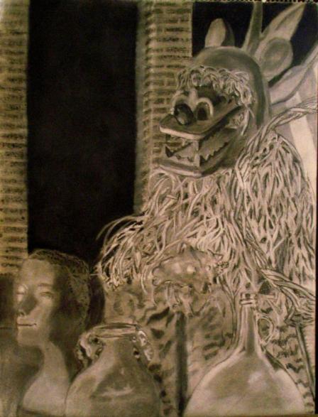 African Mask Study - Kerra Lindsey