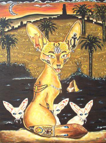 Fennec et ses petits - Benidiri Redha