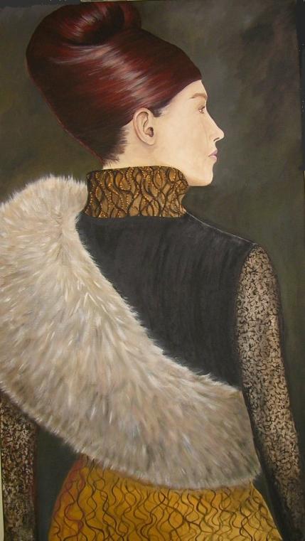 Femme au renard - Anne-Sophie Schreck