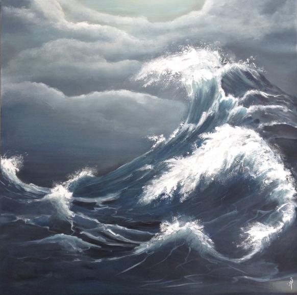 Tempête en mer - Anne-Sophie Schreck - Click to enlarge