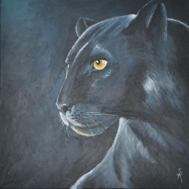 Panthère noire - Anne-Sophie Schreck - Click to enlarge