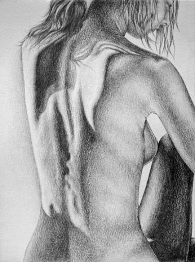 Nude female from the back - Filipe Paiva