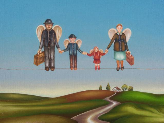 Les migrants - Marie du Pilar - Cliquer pour afficher en grand