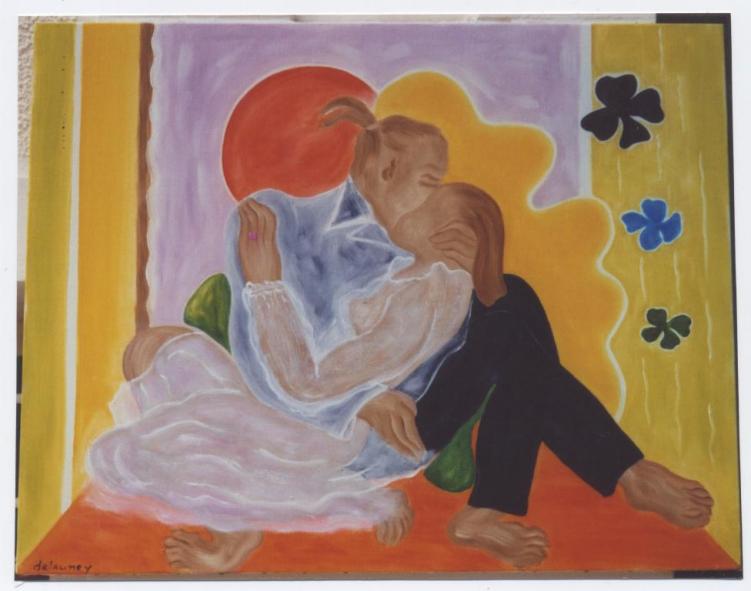 Le baiser - Gine Delauney - Click to enlarge