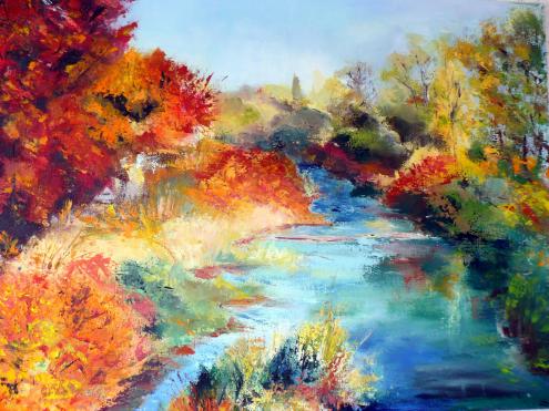 automne au bord de  la Fecht - Martine Gornay