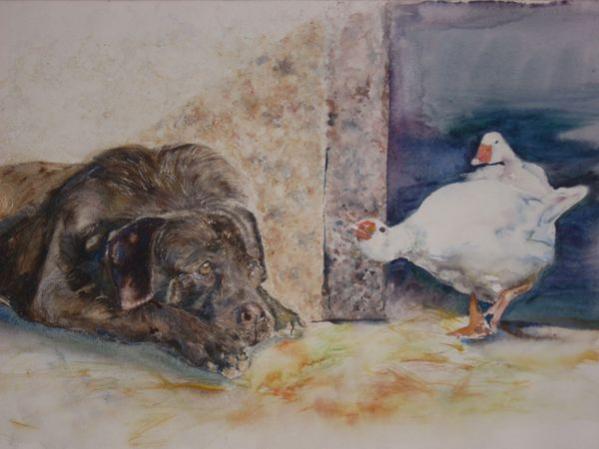Le chien de garde - Patrice Raimbault - Click to enlarge