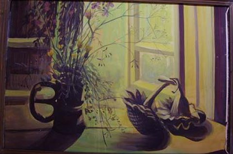 Sunflowers in the window - Yuri Osipov ( Beaver )