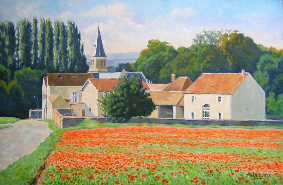 Champ de coquelicots à Vaugrigneuse - Michel Murty