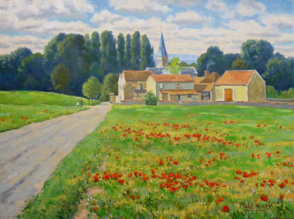 Coquelicots à Vaugrigneuse - Michel Murty - Cliquer pour afficher en grand