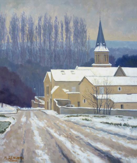Vaugrigneuse Rue Héroard sous la neige - Michel Murty