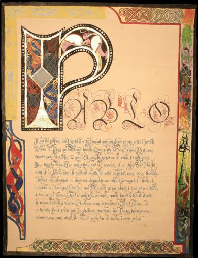 Enluminure Pablo - Gildas Malassinet