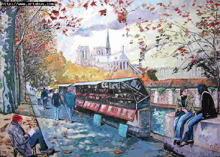 Quai de la Tournelle - Paris - Georges Michel - Click to enlarge