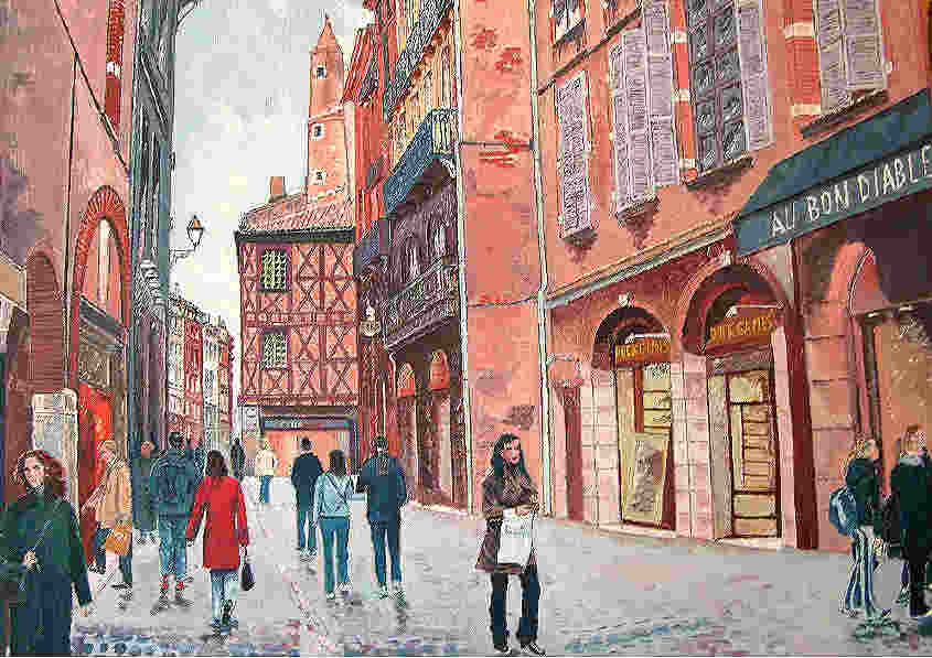 Rue des Changes - Toulouse - Georges Michel - Click to enlarge