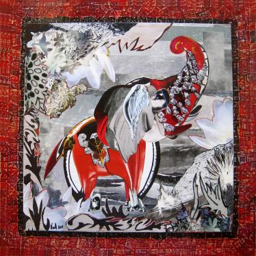 Elephant rouge - Helene Donadieu
