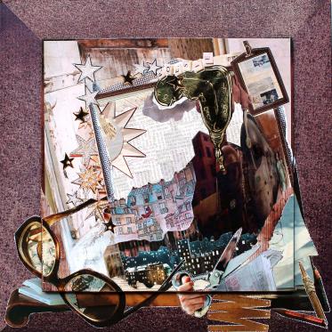 Le train du collage - Helene Donadieu