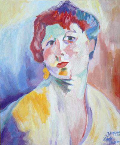 Portrait de femme d'après Derain - James Augustin