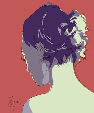 Jeune Femme de dos - James Augustin