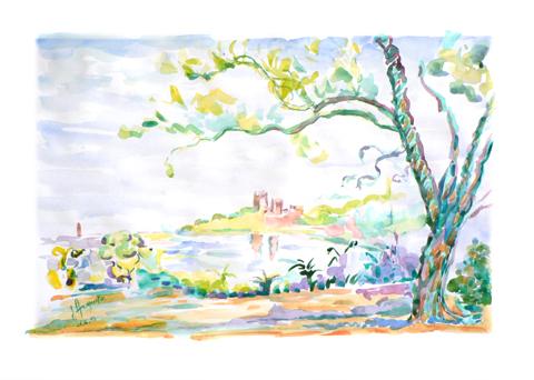Paysage de Provence - James Augustin