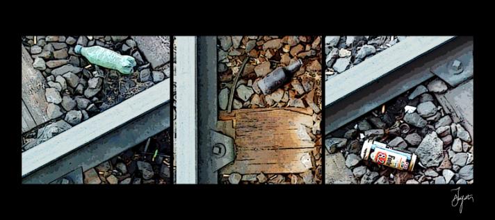 Balade le long du rail / Walking along the railway - James Augustin - Cliquer pour afficher en grand