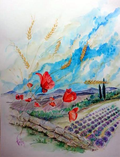 Blé et coquelicots - Bruno Feitussi