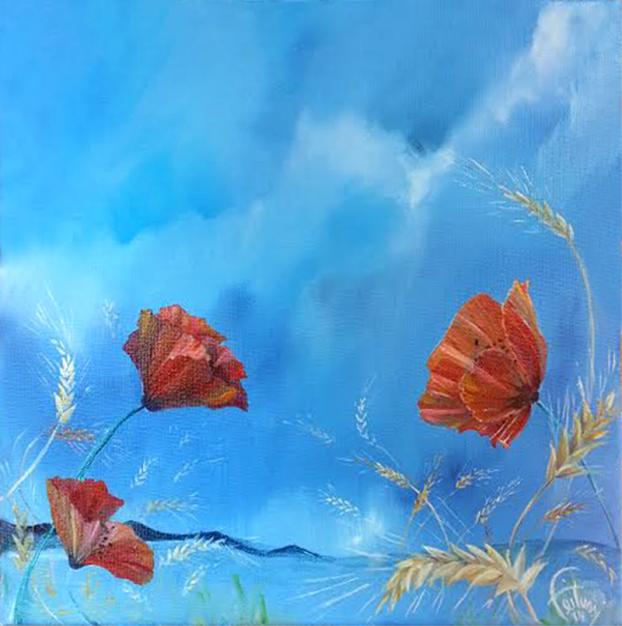 Coquelicots et blé - Bruno Feitussi - Click to enlarge