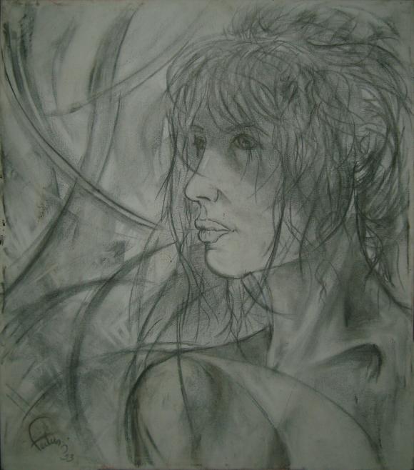 portrait fusain - Bruno Feitussi - Click to enlarge
