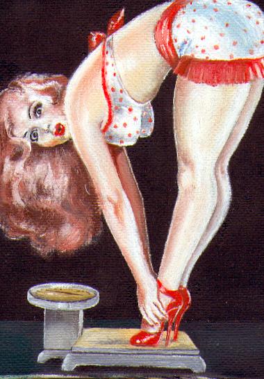 Pin-Up balance (d'après Peter Driben) - Polo Rauzet