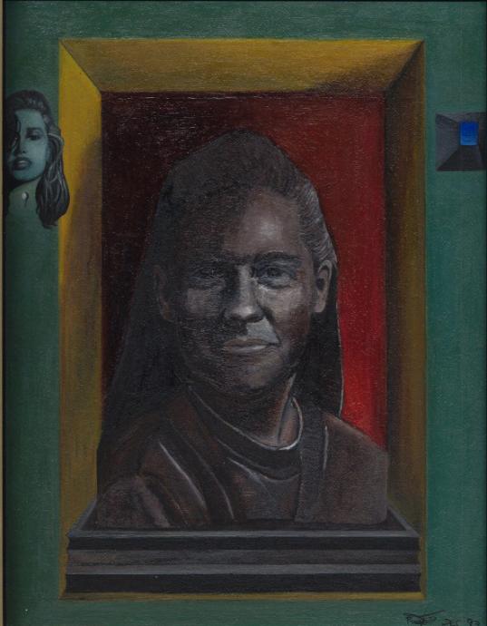 Portrait jeune femme en bronze - Polo Rauzet
