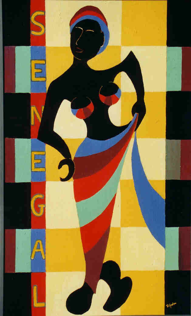 La fille au pagne - Pierre Tichadou - Cliquer pour afficher en grand