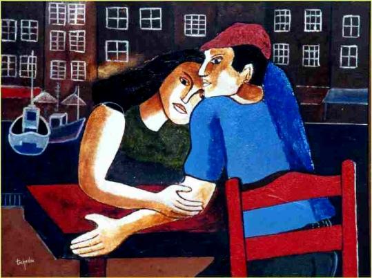 Un soir à Honfleur - Pierre Tichadou