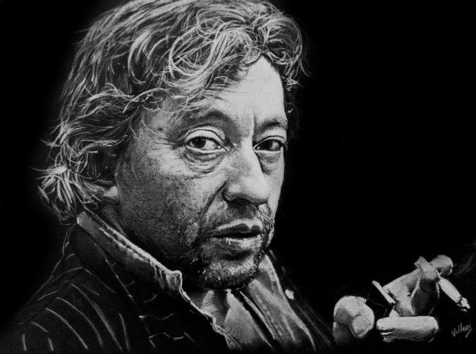 Portrait de Serge Gainsbourg - Thierry Villers - Cliquer pour afficher en grand