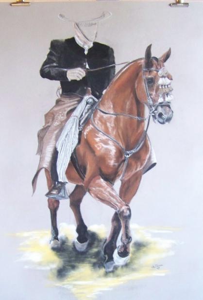 cheval espagnol - Gwénaëlle Le Jeune