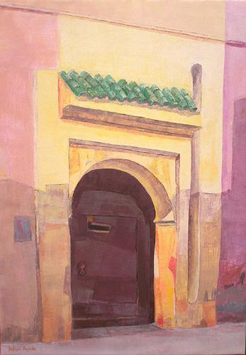 Porte du Riad Denise Masson - Izabelle Dafali