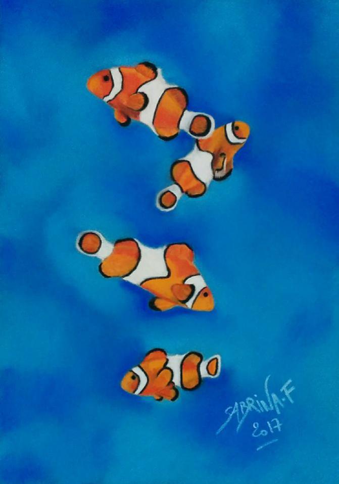 Poisson Clown - Sabrina Fourez - Cliquer pour afficher en grand